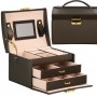 Скринька для прикрас (футляр для біжутерії) Springos 17.5 x 14 x 12.5 см HA1029