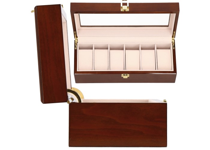 Скринька (органайзер) для зберігання годинників Springos 31.5 x 11 x 8 см HA1068