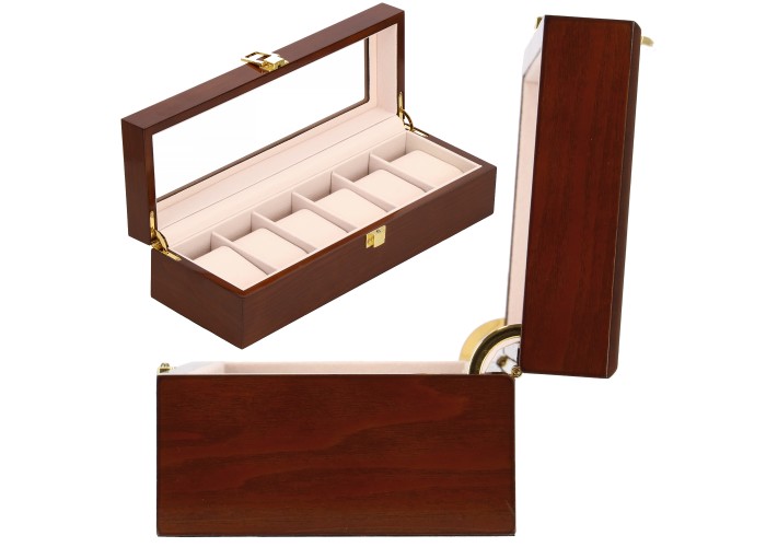 Скринька (органайзер) для зберігання годинників Springos 31.5 x 11 x 8 см HA1068