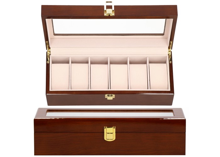 Скринька (органайзер) для зберігання годинників Springos 31.5 x 11 x 8 см HA1068