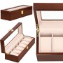Скринька (органайзер) для зберігання годинників Springos 31.5 x 11 x 8 см HA1068