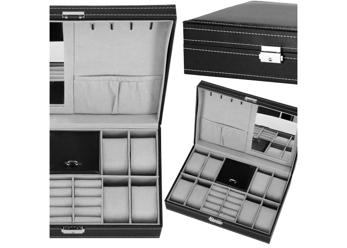 Скринька (органайзер) для зберігання годинників Springos 30 x 20 x 8 см HA1062