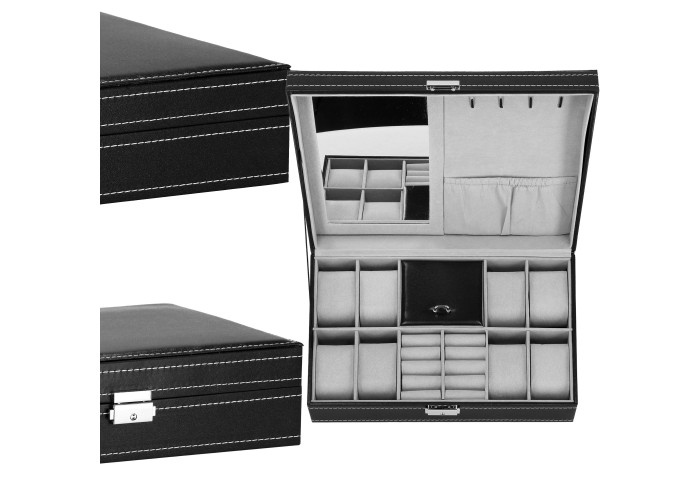 Скринька (органайзер) для зберігання годинників Springos 30 x 20 x 8 см HA1062