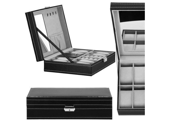 Скринька (органайзер) для зберігання годинників Springos 30 x 20 x 8 см HA1062