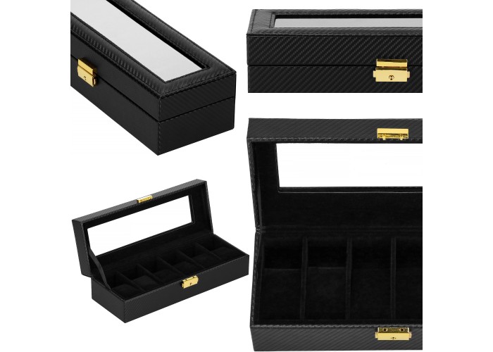 Скринька (органайзер) для зберігання годинників Springos 30 x 11 x 8 см HA1054
