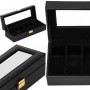 Скринька (органайзер) для зберігання годинників Springos 30 x 11 x 8 см HA1054