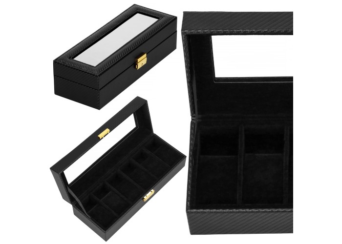 Скринька (органайзер) для зберігання годинників Springos 30 x 11 x 8 см HA1054