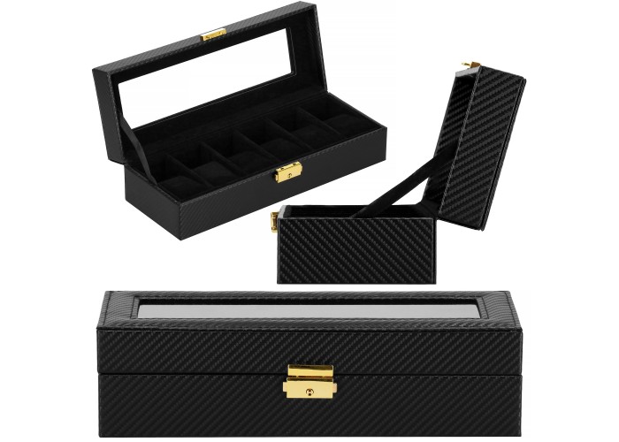Скринька (органайзер) для зберігання годинників Springos 30 x 11 x 8 см HA1054