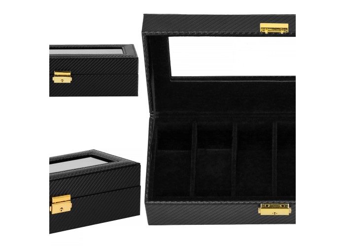 Скринька (органайзер) для зберігання годинників Springos 30 x 11 x 8 см HA1054
