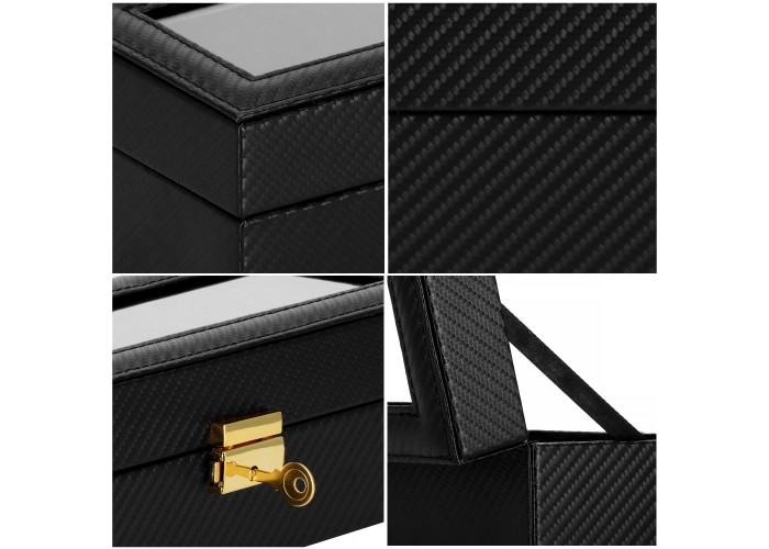 Скринька (органайзер) для зберігання годинників Springos 30 x 11 x 8 см HA1054