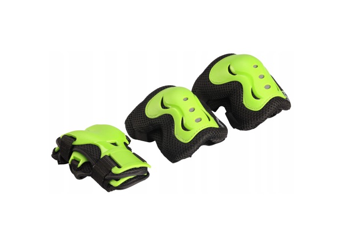 Комплект захисний SportVida 3 в 1 SV-KY0001-L Size L Black/Green