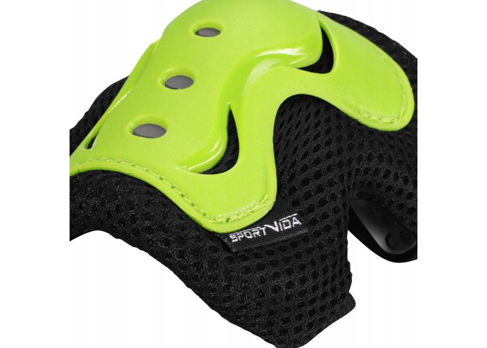 Комплект захисний SportVida 3 в 1 SV-KY0001-L Size L Black/Green
