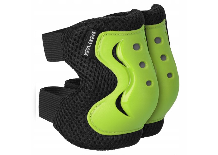 Комплект захисний SportVida 3 в 1 SV-KY0001-L Size L Black/Green