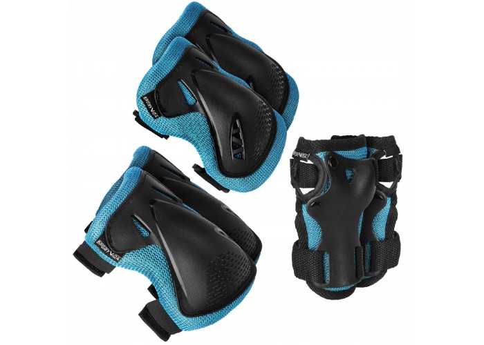 Комплект захисний SportVida 3 в 1 SV-KY0005-M Size M Blue/Black