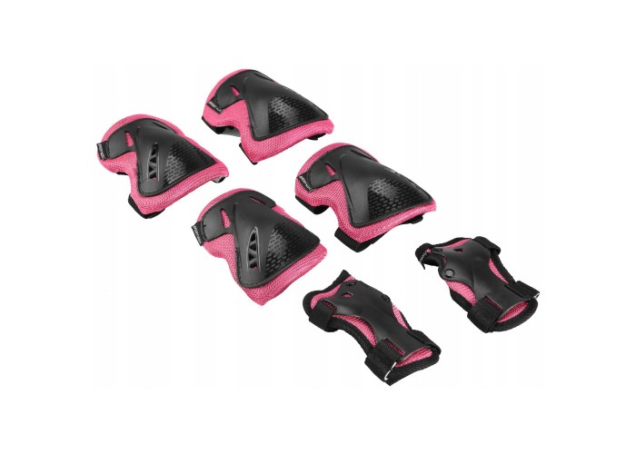 Комплект захисний SportVida 3 в 1 SV-KY0006-L Size L Black/Pink