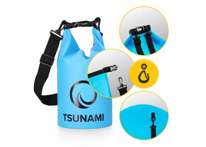 Гермомішок TSUNAMI Dry Pack 5 л водозахисний TS010