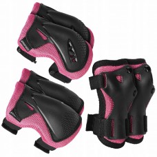 Комплект захисний SportVida 3 в 1 SV-KY0006-M Size M Black/Pink