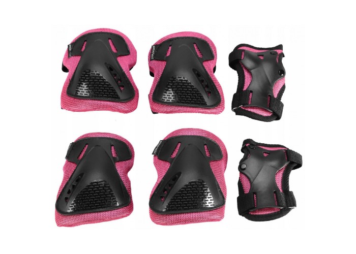 Комплект захисний SportVida 3 в 1 SV-KY0006-M Size M Black/Pink