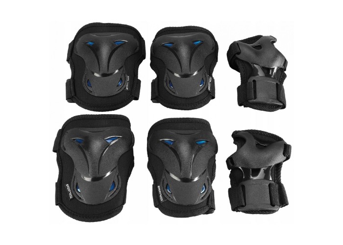 Комплект захисний SportVida 3 в 1 SV-KY0003-M Size M Black/Blue