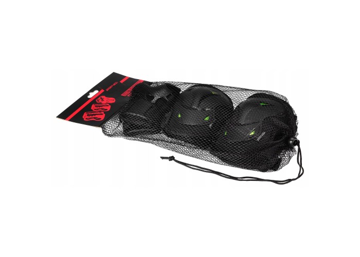 Комплект захисний SportVida 3 в 1 SV-KY0004-S Size S Black/Green