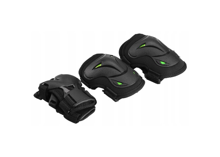 Комплект захисний SportVida 3 в 1 SV-KY0004-S Size S Black/Green