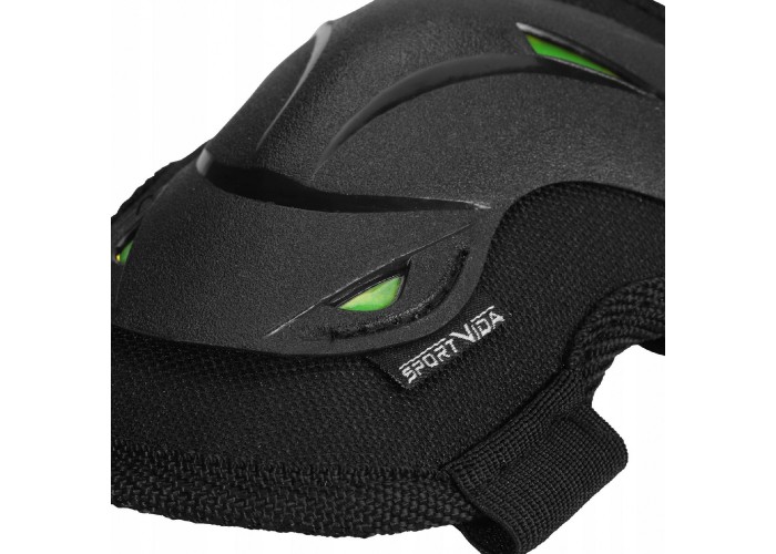 Комплект захисний SportVida 3 в 1 SV-KY0004-S Size S Black/Green