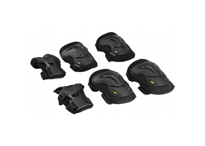 Комплект захисний SportVida 3 в 1 SV-KY0004-S Size S Black/Green