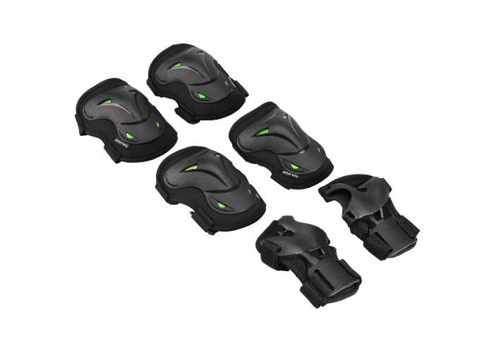 Комплект захисний SportVida 3 в 1 SV-KY0004-S Size S Black/Green