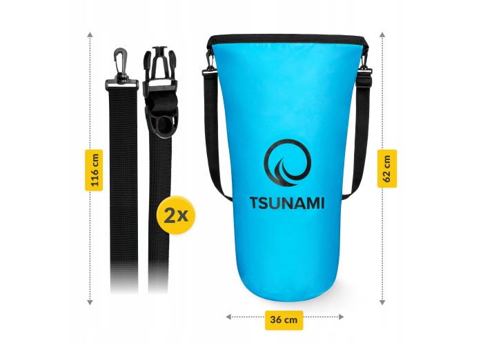 Гермомішок TSUNAMI Dry Pack 20 л водозахисний TS015