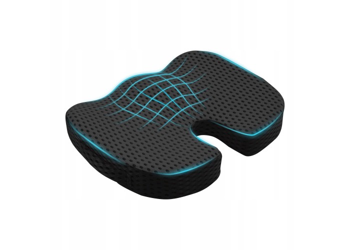 Ортопедична подушка 4FIZJO для сидіння 35 x 45 x 7 см 4FJ0613 Black