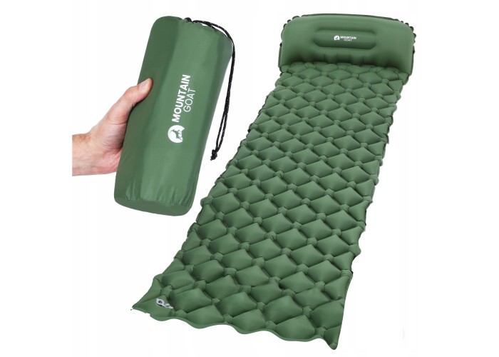 Килимок (каримат) надувний Mountain Goat 190 x 58 x 5 см MG0011 Navy Green