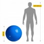 М'яч для фітнесу (фітбол) 4FIZJO 65 см масажний Anti-Burst 4FJ0616 Blue