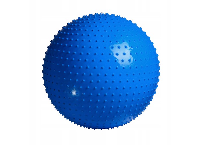М'яч для фітнесу (фітбол) 4FIZJO 65 см масажний Anti-Burst 4FJ0616 Blue
