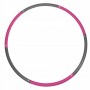 Обруч масажний Hula Hoop SportVida 90 см SV-HK0215 Grey/Pink
