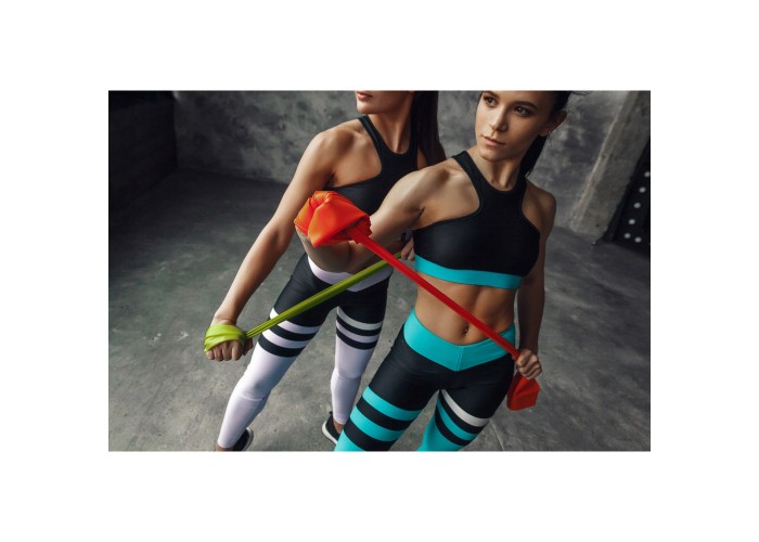 Стрічка-еспандер SportVida Flat Stretch Band 200 х 15 см 5-10 кг для спорту та реабілітації SV-HK0185