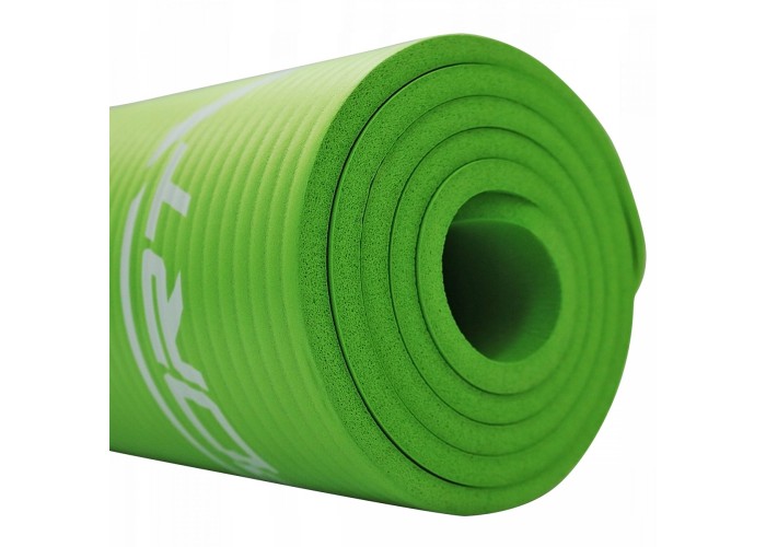 Килимок (мат) спортивний SportVida NBR 180 x 60 x 1 см для йоги та фітнесу SV-HK0248 Green
