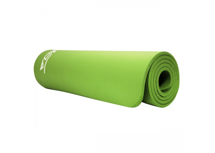 Килимок (мат) спортивний SportVida NBR 180 x 60 x 1 см для йоги та фітнесу SV-HK0248 Green