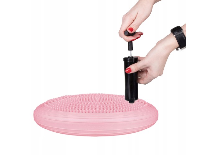 Балансувальна подушка (сенсомоторна) масажна Springos PRO FA0089 Pink