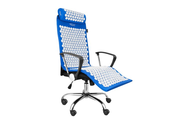 Килимок акупунктурний з валиком 4FIZJO Classic Mat XL Аплікатор Кузнєцова 4FJ0085 Blue/White