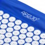 Килимок акупунктурний з валиком 4FIZJO Classic Mat XL Аплікатор Кузнєцова 4FJ0085 Blue/White