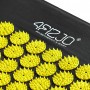 Килимок акупунктурний з валиком 4FIZJO Classic Mat XL Аплікатор Кузнєцова 4FJ0087 Black/Yellow