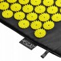 Килимок акупунктурний з валиком 4FIZJO Classic Mat XL Аплікатор Кузнєцова 4FJ0087 Black/Yellow