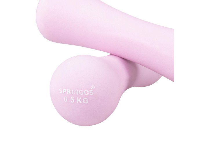 Гантелі вінілові Springos 2 x 0.5 кг FA1037