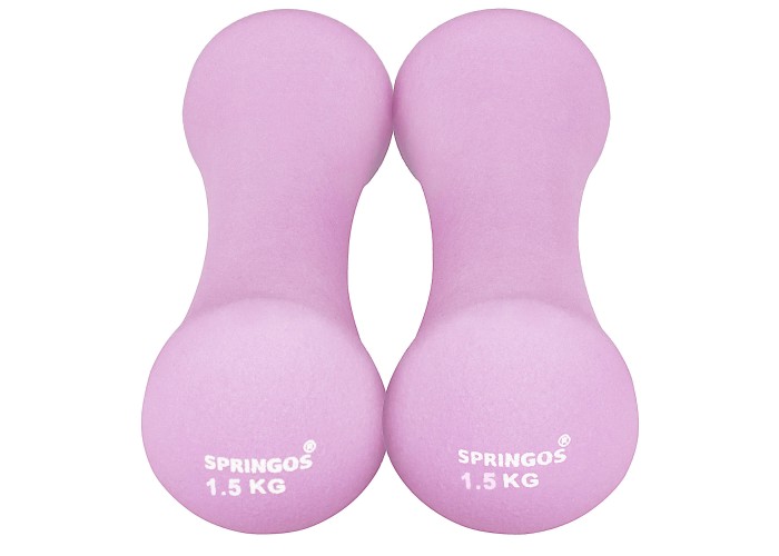 Гантелі вінілові Springos 2 x 1.5 кг FA1039