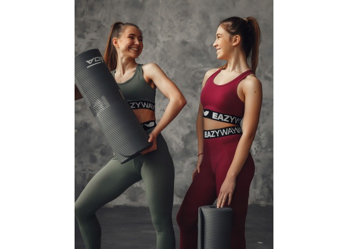 Килимок (мат) спортивний SportVida NBR 180 x 60 x 1.5 см для йоги та фітнесу SV-HK0249 Grey