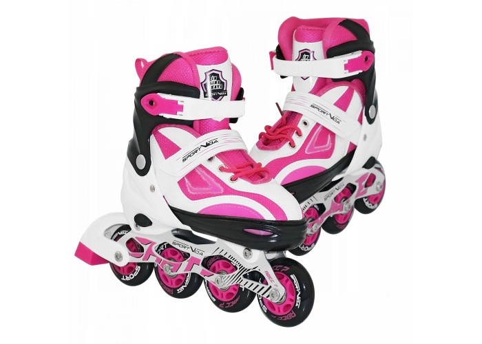 Роликові ковзани SportVida SV-LG0044 Size 39-42 White/Pink
