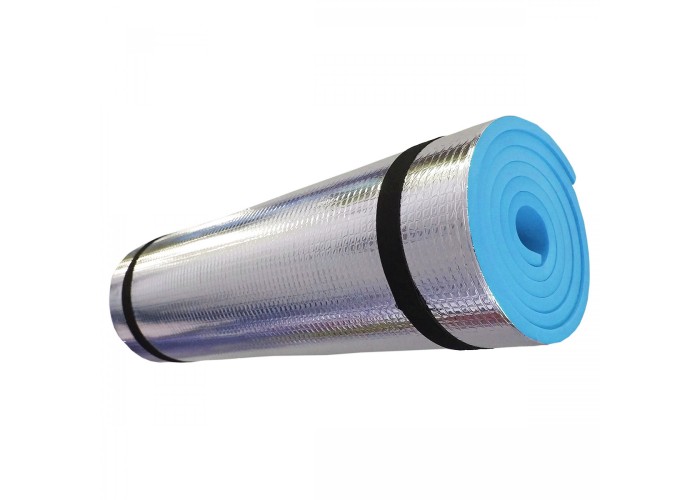 Коврик туристичний (каремат) SportVida Alu EVA 1 см SV-EZ0012 Blue