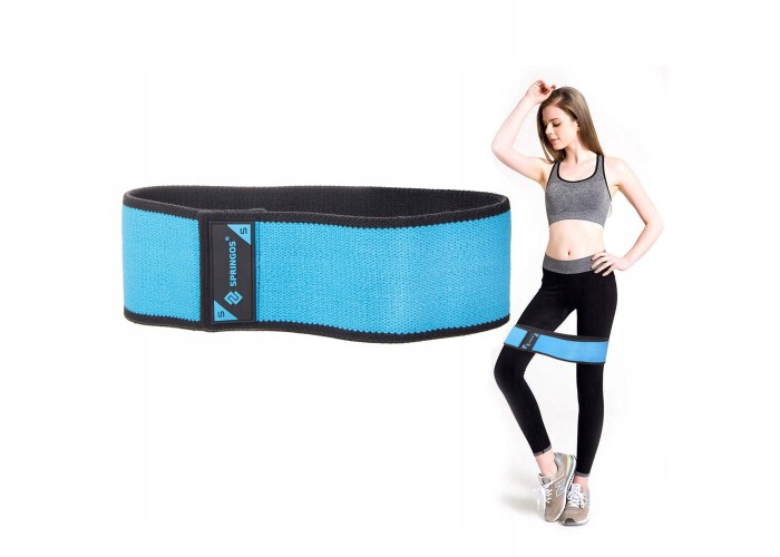 Резинка для фітнесу та спорту із тканини Springos Hip Band Size S FA0109