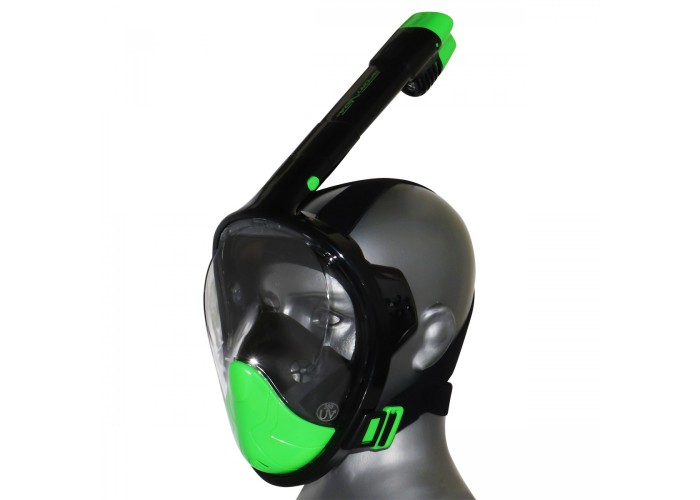Маска для снорклінгу (плавання) SportVida SV-DN0023 Size L/XL Black/Green