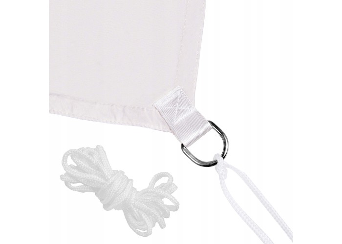 Тент-парус тіньовий для дому, саду та туризму Springos 3 x 3 x 3 м SN1017 Light Grey